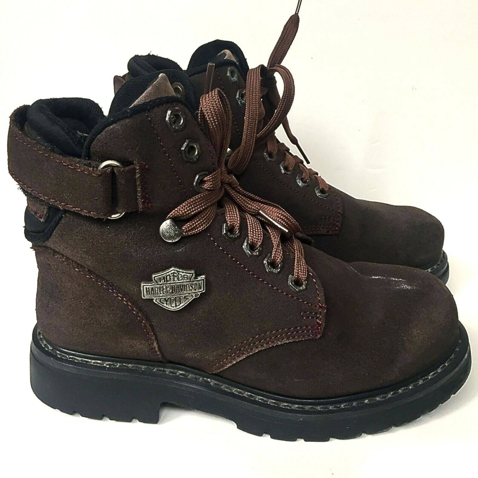 Harley Davidson Mens Combat Boots Brown 