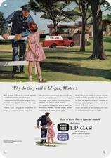 1965 LP GAS LIQUEFIED PETROLEUM Propane Gas Truck DECORATIVE REPLICA METAL SIGN