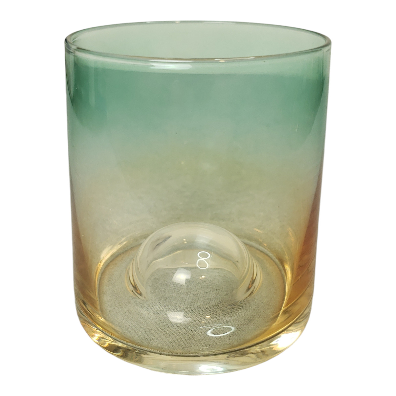 5pcs Glass Water Carafe w/ 4 Tea Cups Set Colorful Ombre Designer 