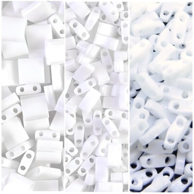 Miyuki Multipack 22.2GM Full-, Half- and Quarter Tila Beads White