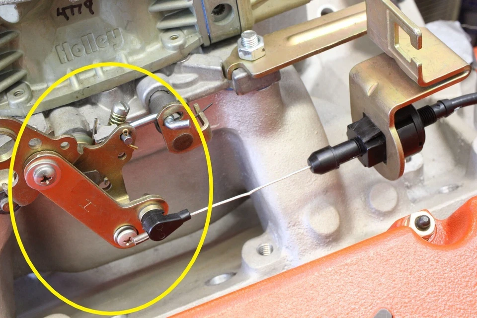 700R4 700 R4 Carburetor Kickdown Throttle Bracket Fits 4150 / 4160 Holley 4brl Foto 2 de 4