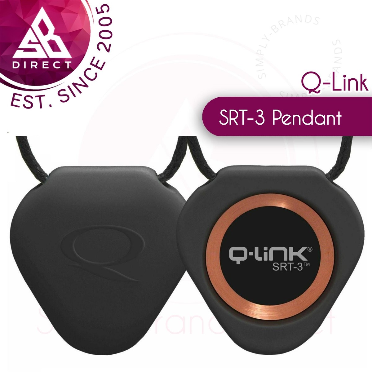 Pendentif Q-Link SRT-3 Blanc - Équilibre Énergétique Et Protection EMF