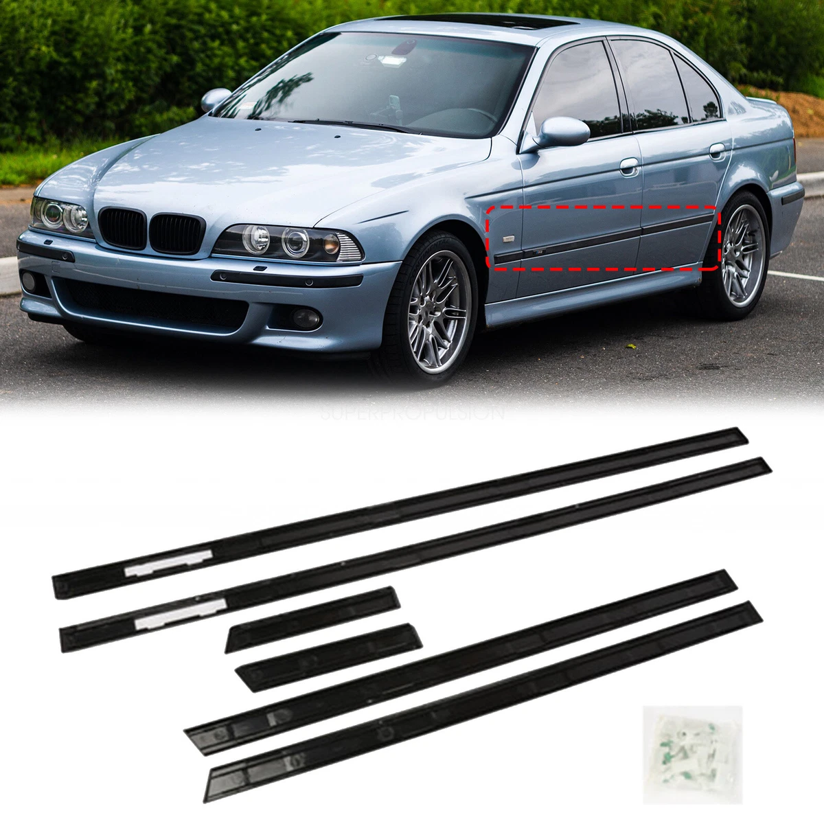 For BMW 5 series M5 style E39 door sill interir trim panels M