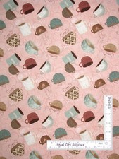 But First Coffee Java Cup Toss Kitchen Cotton Fabric Wilmington By The Yard