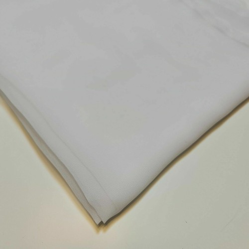 White Chiffon Material Wedding Arch Sheer Drape Stage Backdrop Fabric 44" Meter - Picture 6 of 7