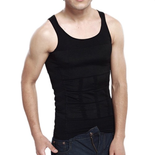 Männer Abnehmen Body Shaper Kompression Weste Mieder Unterwäsche Bauchweg Hemd - Bild 12 von 13