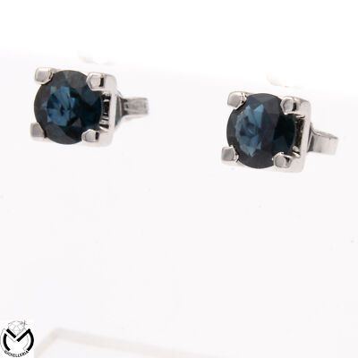 Ohrringe Weißgold 18 kt 750 Punkt Lichtpunkte Saphire 1,41 ct -Botecchi-