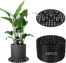 SENENQU 24PCS Plant Level Pot Elevator 8 Inch, Plant Risers for Pots, Heavy Duty