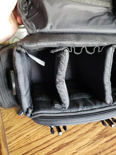 Kodak Camera Carrying Case Black Nylon Travel Bag With Worn Out Shoulder Strap - Picture 9 of 13