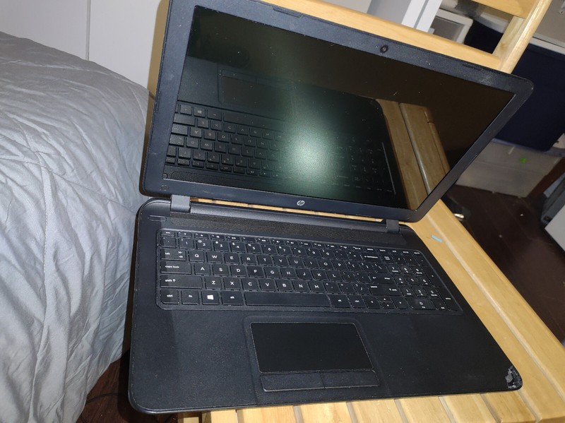Drop Damaged HP 15-f039wm 15.6" Laptop Incomplete AS IS Parts Repair