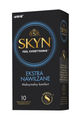5011831087318 Unimil Skyn Ekstra Nawilżane nielateksowe prezerwatywy 10szt (P1) 