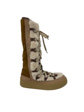 Free People Wilder Mukluk Vintage tan laced up boot size 8