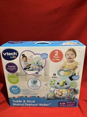 VTech Toddle & Stroll Musical Elephant Walker Learning Toy  Clean FREE SHIPPING