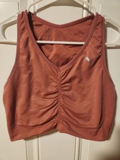 VTG Two Tank Top Sports Bras Pink PUMA Size Large/Xl Unpadded Sports Bra