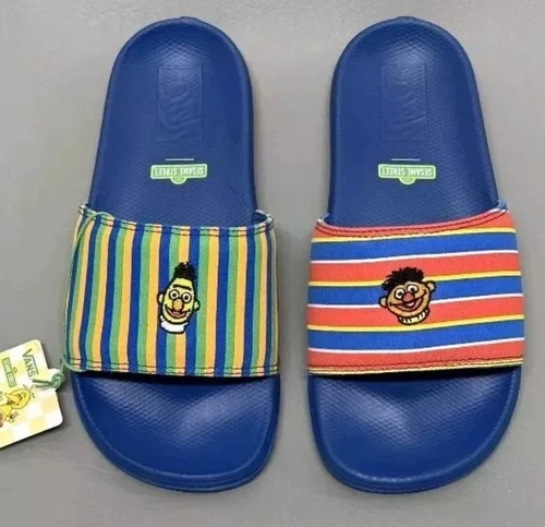 Nuovissime Infradito Vans x Sesame Street Ernie e Bert La Costa Slides Uomo 8