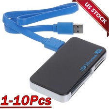 USB 3.0 Memory Card Reader Adapter 5GBPS Fit CF/TF/SD/Micro SD/XD/M2/MS Card Lot