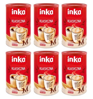 Inka Getreidekaffee instant 6x 200g - löslicher Malzkaffee koffeinfrei