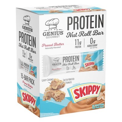 15ct Nut Roll Protein Bar Skippy Peanut Butter 0 Added Sugar