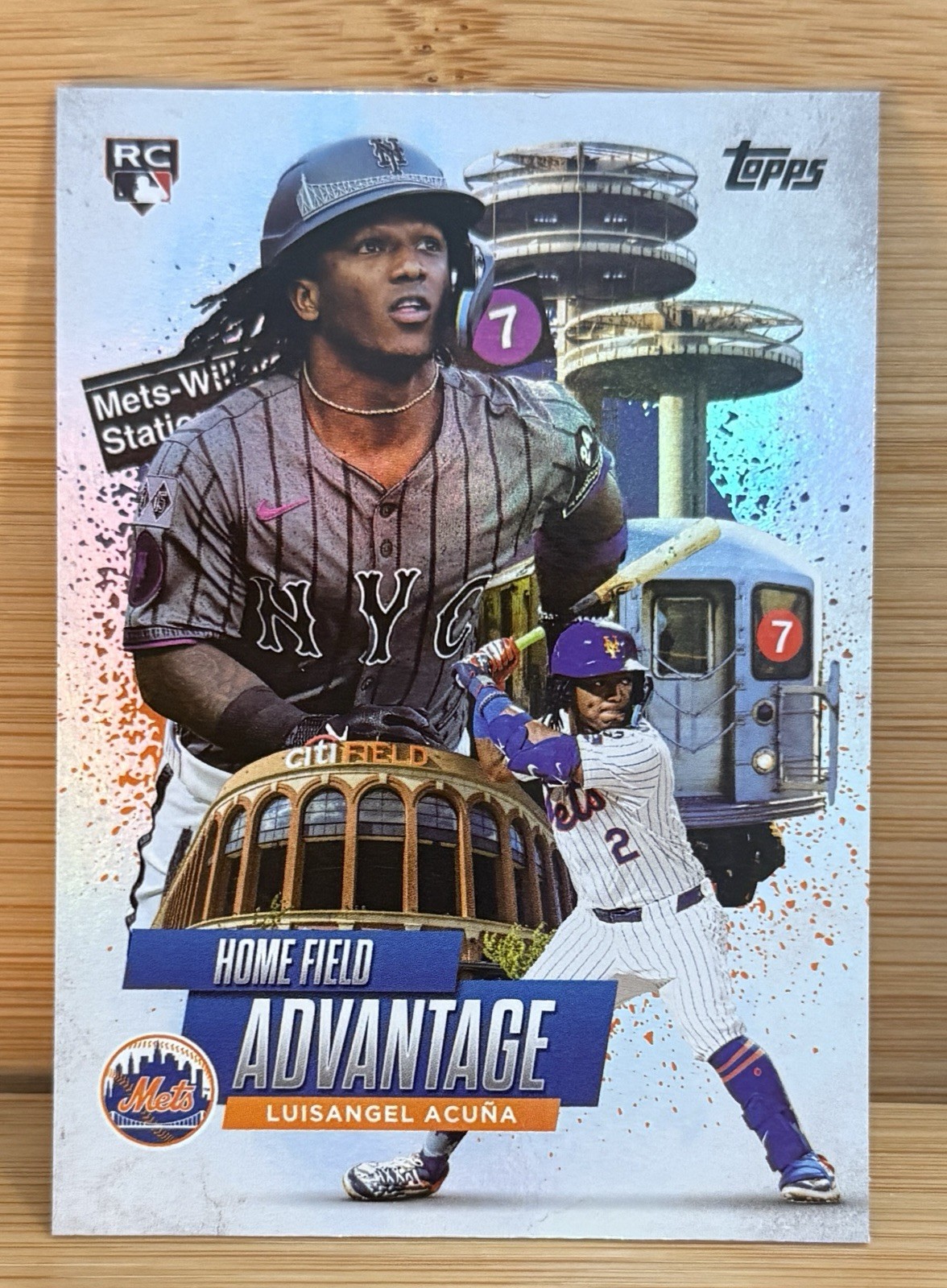 LUISANGEL ACUNA 2025 TOPPS CHROME HOMEFIELD ADVANTAGE ROOKIE SP RC