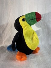 Vintage '1996' Zangeen Toucan Bird Tropical Jungle Plush Stuffed Animal 6  