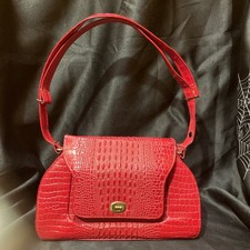 Vintage Red Alligator Handbag