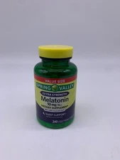 Spring Valley Melatonin 10mg Dietary Supplement - 240 Count EXP 12/28