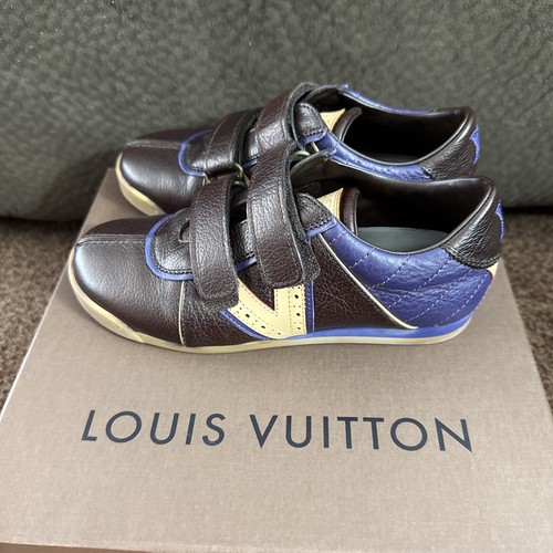 Sneakers Louis Vuitton FC0037 bambino taglia 13c-US 31-EU 12.5-UK pelle marrone - Foto 2 di 10