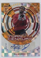 2023 Panini Donruss Elite Turn of the Century Orange /99 Rakim Jarrett Auto 0r9r