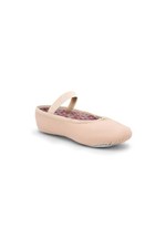 Girls Daisy 205C Ballet Shoe, Ballet Pink, 2 W US, Leather, Full Sole, Dance