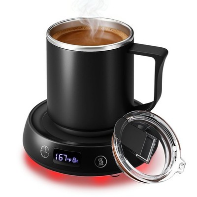 Coffee Mug Warmer & Mug Set, Electric Beverage Cup Warmer for Desk, Candle Wa...