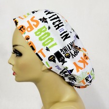 Halloween Women Scrub Hat Surgical Cap Scrub Hat Nurses Hat Medical USA Made