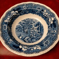  Vintage 'English Scenes' Cereal or Dessert Bowls 16.5cm The Bristol Pottery