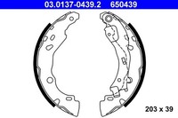 ATE Bremsbackensatz Hinten FüR CitroüN Lancia Peugeot