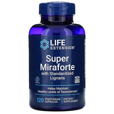 2 X Life Extension, Super Miraforte with Standardized Lignans, 120 Vegetarian Ca