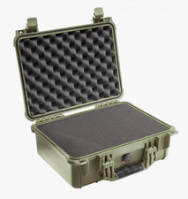Pelican 1450 Protector Case W/Foam - OD Green