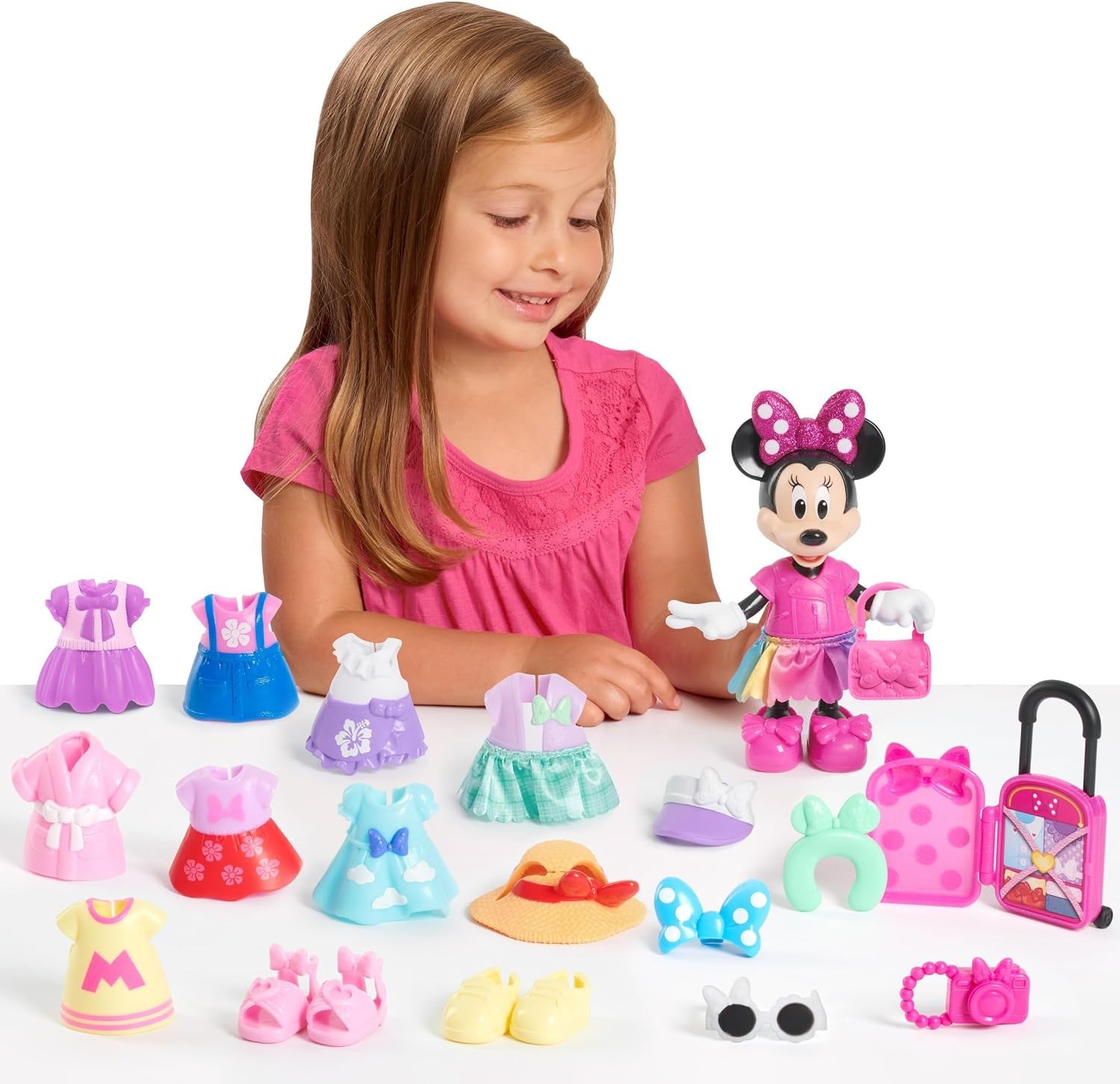 Disney Jr Minnie Mouse Favolosa Collezione Moda Nuovo Con Scatola foto 3