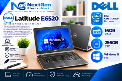 Dell Latitude E6520 · i7-2620M · 16GB · 256GB
