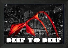 Deep to Deep Framed Wall Art Poster Canvas Print Picture