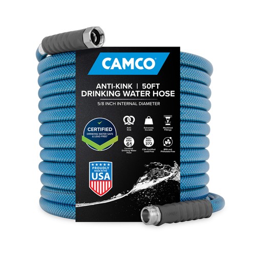 Camco TastePURE 50' RV & Marine Drinking Water Hose, 5/8" Inside Diameter (Used)
