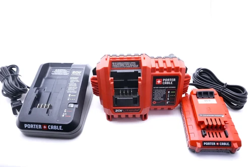 2 - Porter-Cable Battery Charger PCC691L & PCC690L 20V MAX Lithium & 1 - Battery