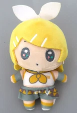 Keychain Kagamine Rin Plush Keychain Diner Pattern "Hatsune Miku x Daiso"