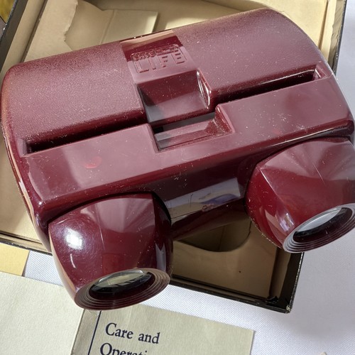 Vintage 3D Viewer Deep-Vue Life-Like  – 3 Dimensional – RARE Red