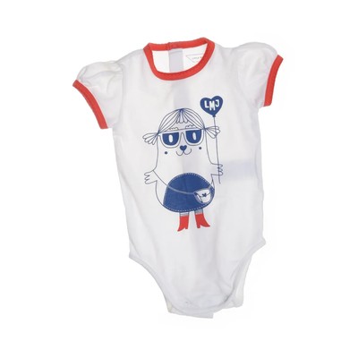 Little Marc Jacobs, Body, Größe: 67, Weiß/Rot/Blau, Baumwolle/Elasthan #95n