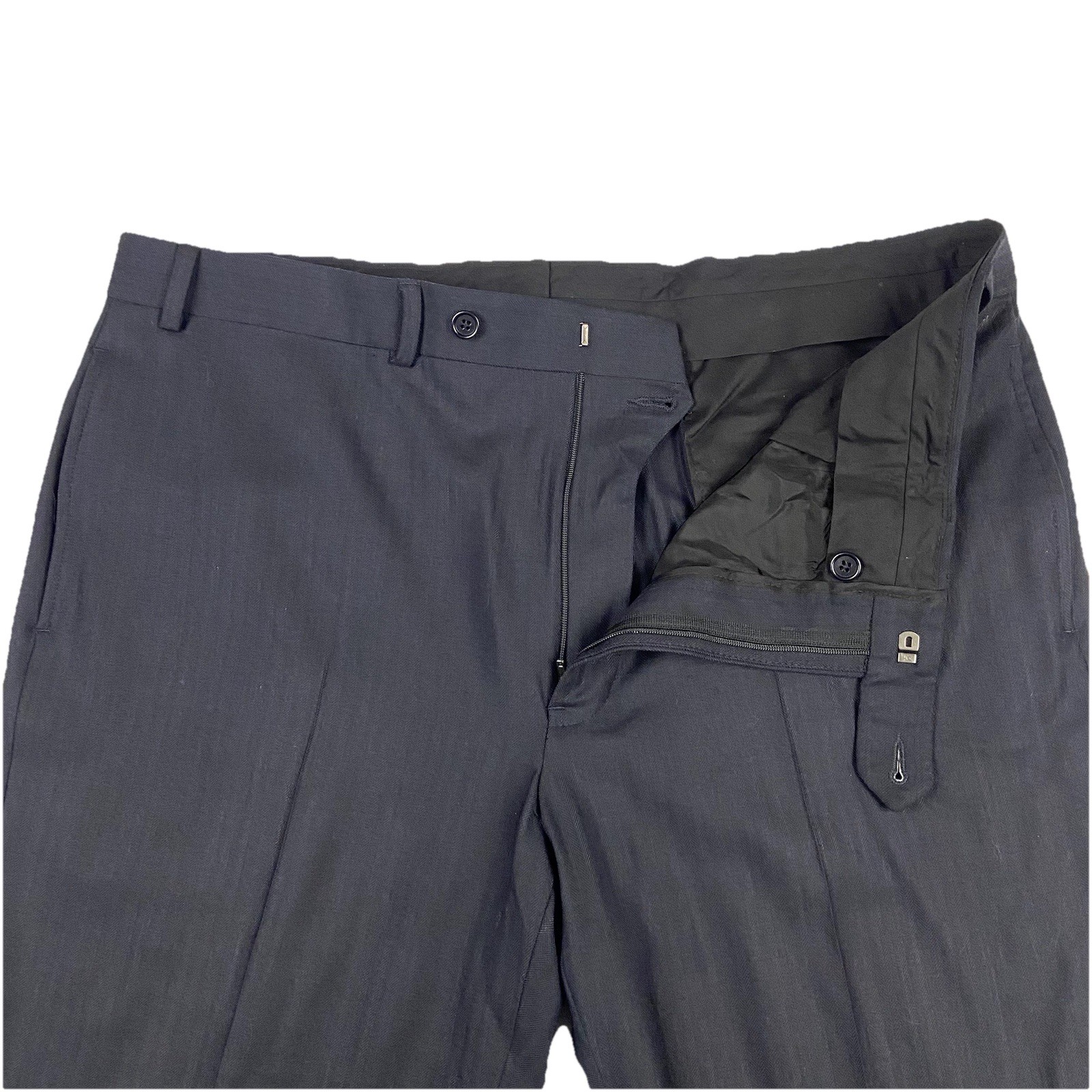 NWT Brooks Brothers 346 Wool Stretch Suit Navy/Black 48R Jacket 40x29 Pants thumbnail 11