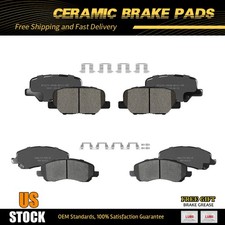 Front Rear Ceramic Brake Pads Set for Mitsubishi Outlander Sport RVR w/ Hardware