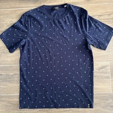 Scotch & Soda Amsterdam Couture Navy Blue Dress Short Sleeve Tshirt, Men's Med