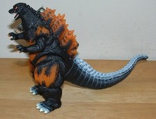 2001 BANDAI 6" TRANSLUCENT 1995 BURNING GODZILLA White Tail Figure with TAG