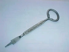 Vintage WHITE STAR GASOLINE MILK BTL.  CAP REMOVER BROOKS OIL CO. CLEVELAND OHIO