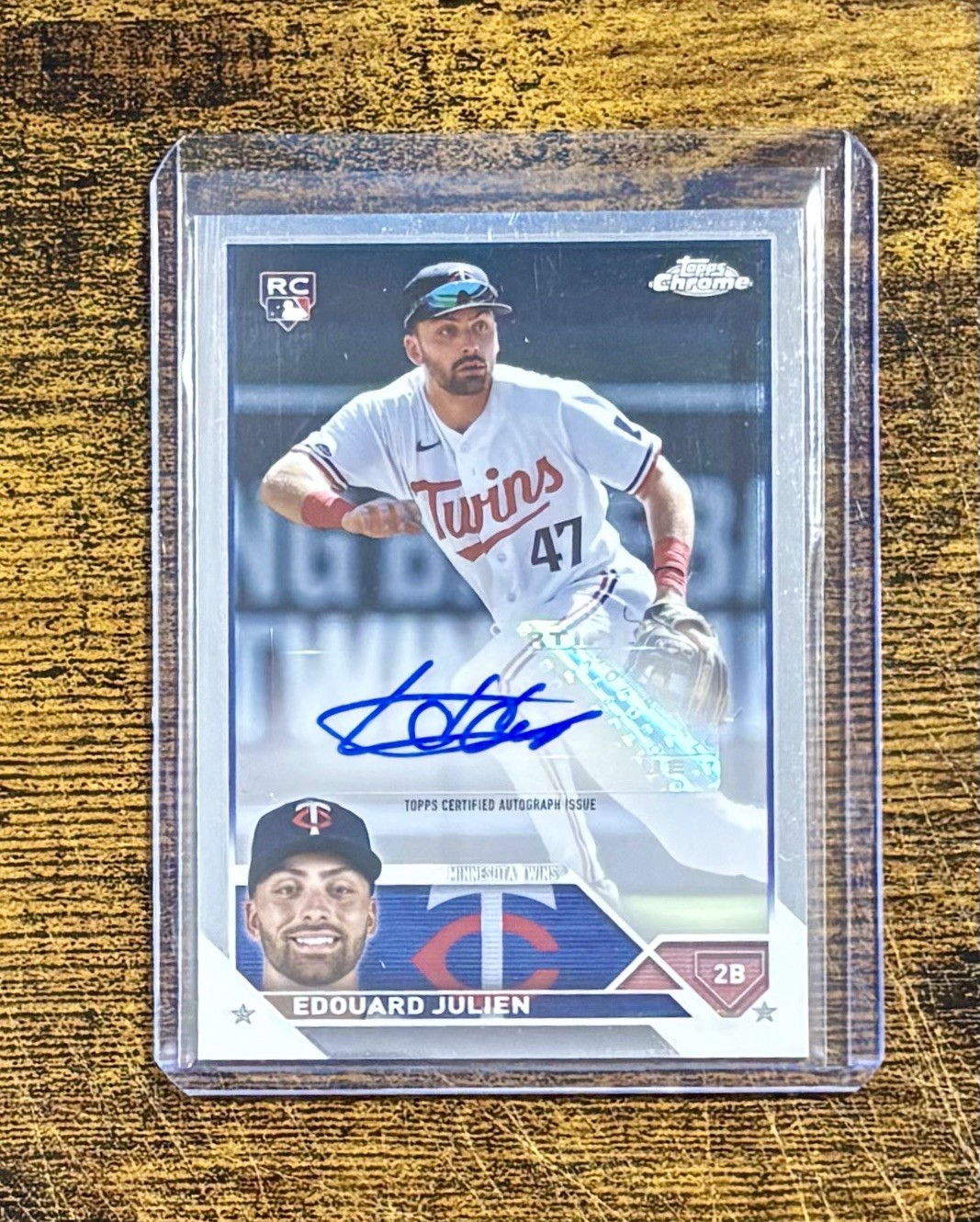 Edouard Julien - 2023 Topps Chrome Update RC Rookie Card Auto #AC-EJU