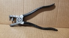 VTG Eyelet Tool Co ETCO Spring Assist Leather Hole Punch Pliers Made in USA VGC